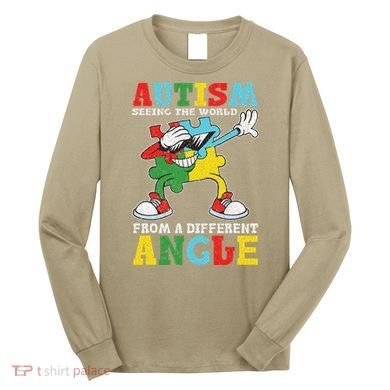 Teacher Autism Seeing The World From A Different Angle Long Sleeve Shirt