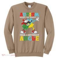 Teacher Autism Seeing The World From A Different Angle Sweatshirt thumb 0