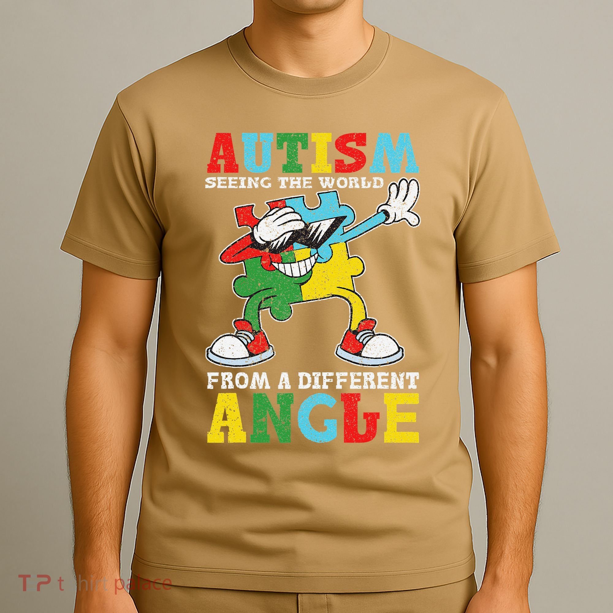 Teacher Autism Seeing The World From A Different Angle T-Shirt