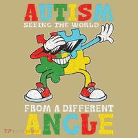 Teacher Autism Seeing The World From A Different Angle Mousepad thumb 1