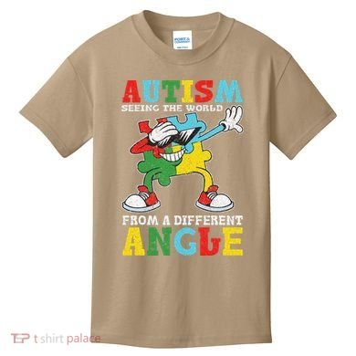 Teacher Autism Seeing The World From A Different Angle Kids T-Shirt