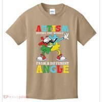 Teacher Autism Seeing The World From A Different Angle Kids T-Shirt thumb 0