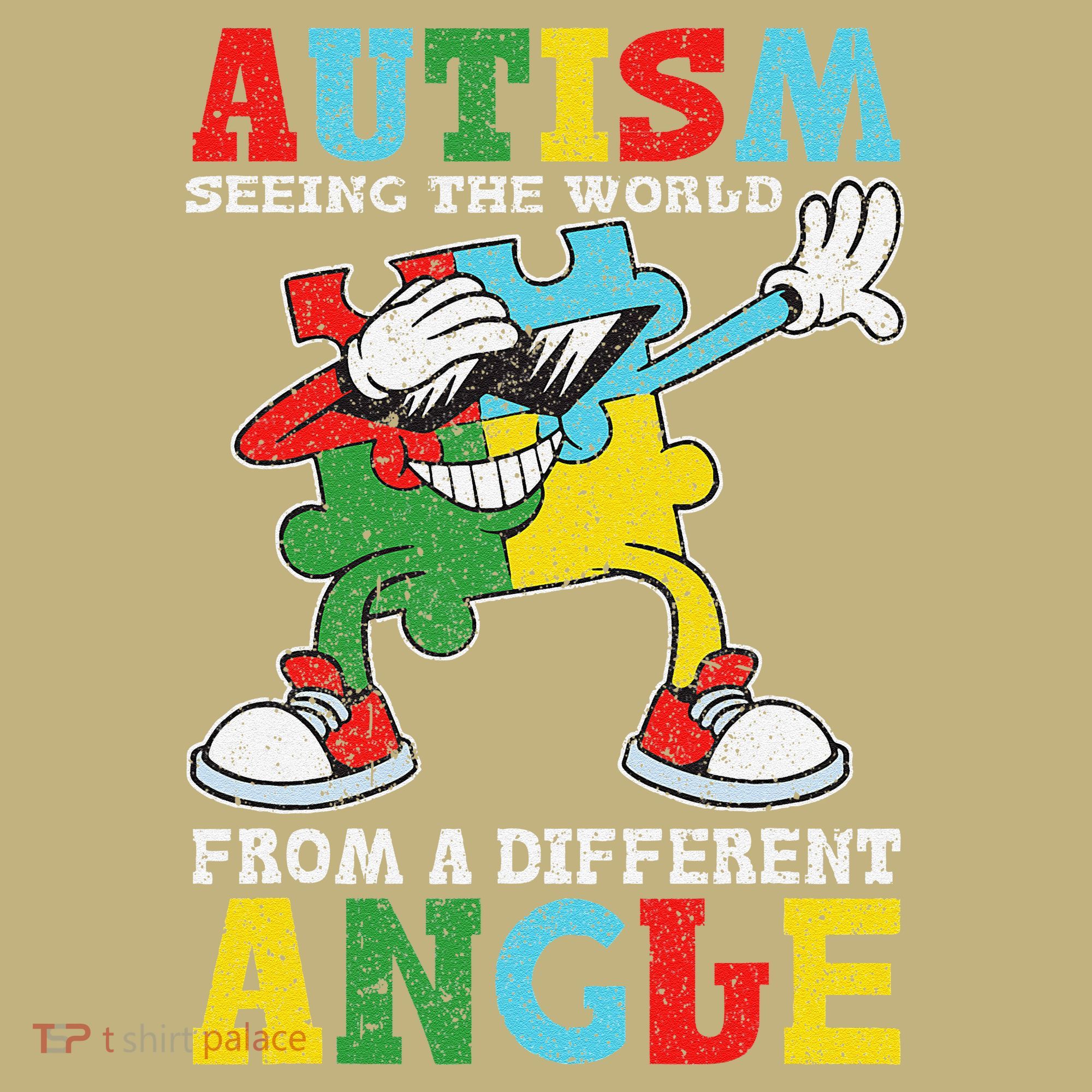 Teacher Autism Seeing The World From A Different Angle Kids T-Shirt