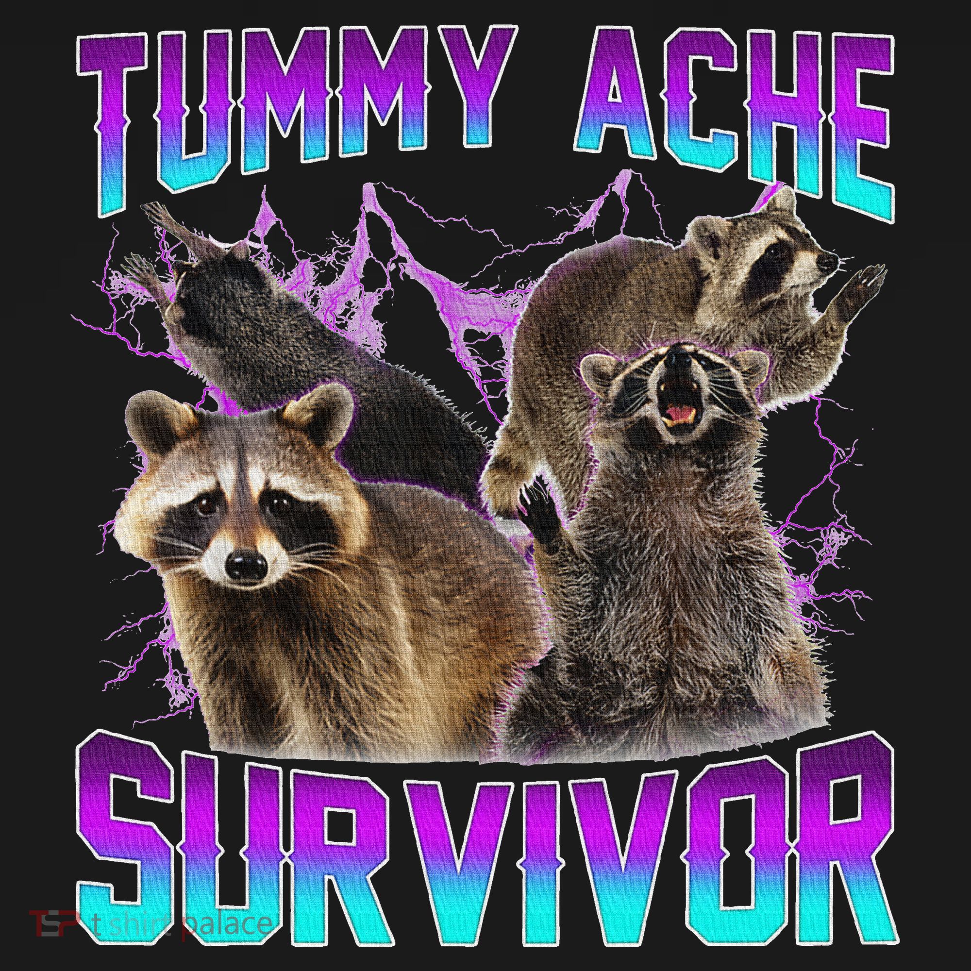 Tummy Ache Survivor Raccoon Bucket Hat