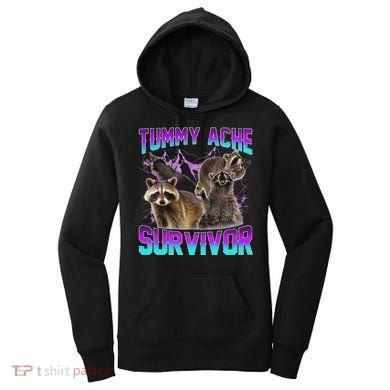 Tummy Ache Survivor Raccoon Women's Hoodie