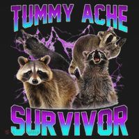 Tummy Ache Survivor Raccoon Ornament thumb 1