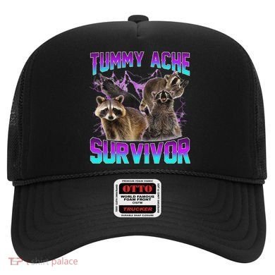 Tummy Ache Survivor Raccoon Hat