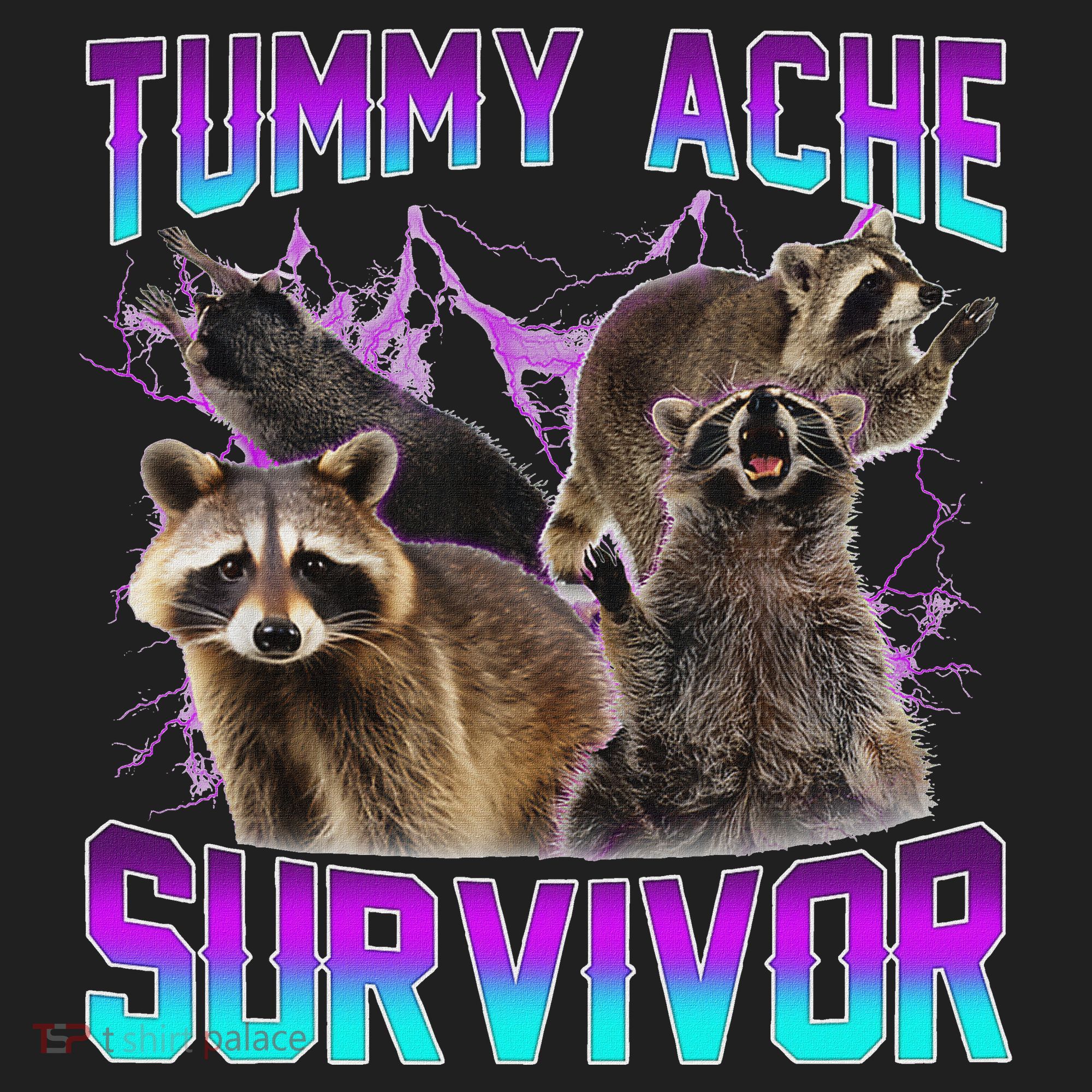 Tummy Ache Survivor Raccoon Hat