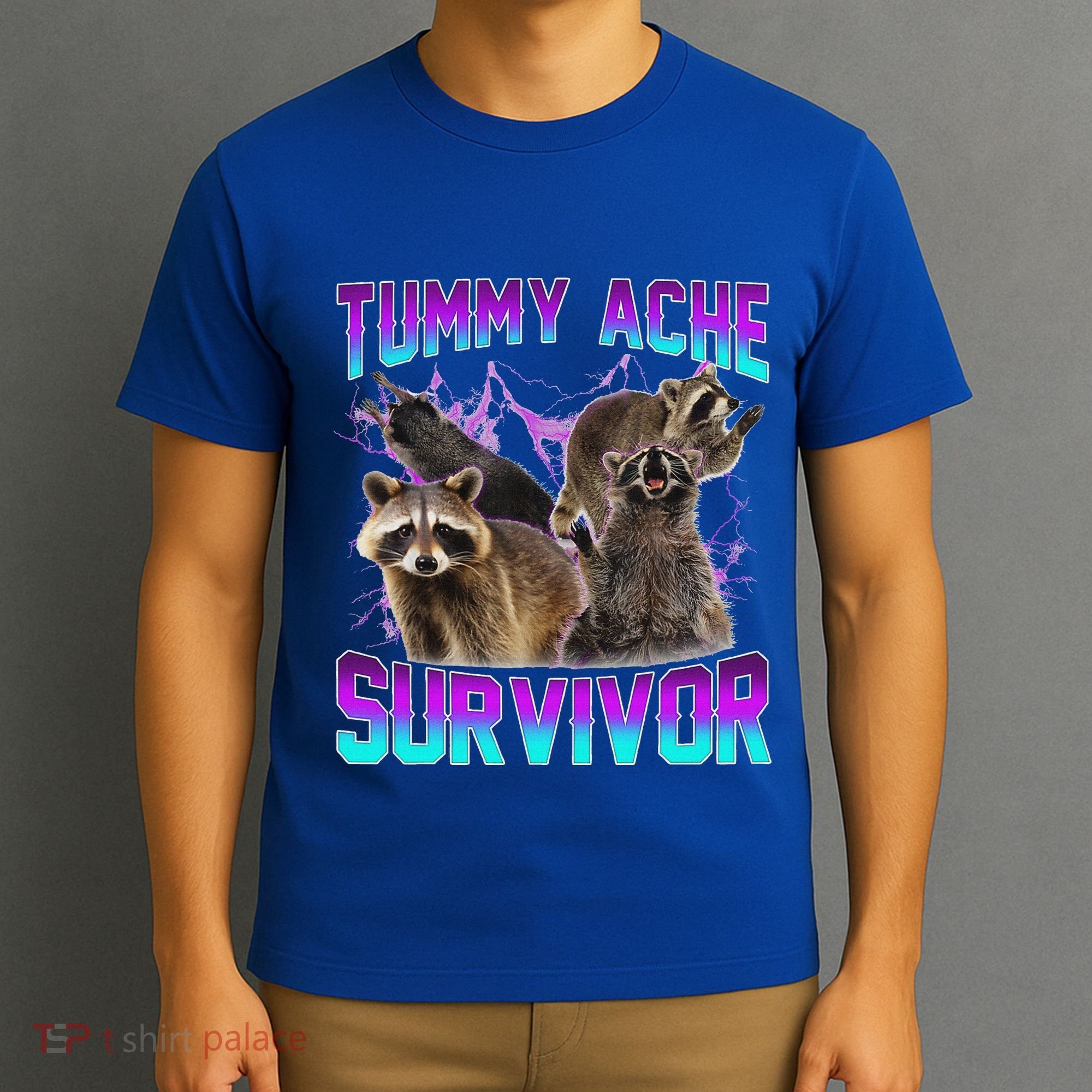 Tummy Ache Survivor Raccoon T-Shirt