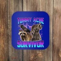 Tummy Ache Survivor Raccoon Coaster thumb 0