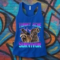Tummy Ache Survivor Raccoon Women's Tank Top thumb 3