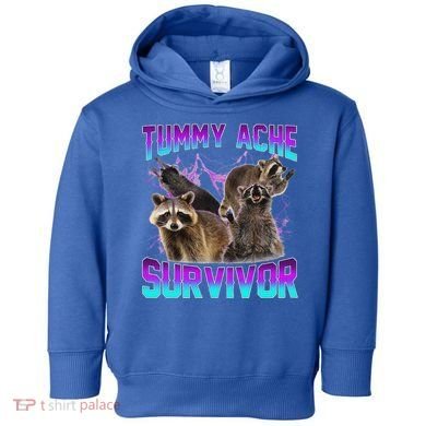 Tummy Ache Survivor Raccoon Toddler Hoodie