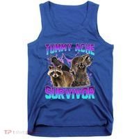 Tummy Ache Survivor Raccoon Tank Top thumb 0