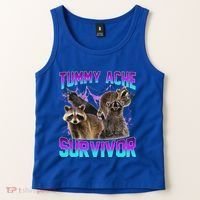 Tummy Ache Survivor Raccoon Tank Top thumb 2