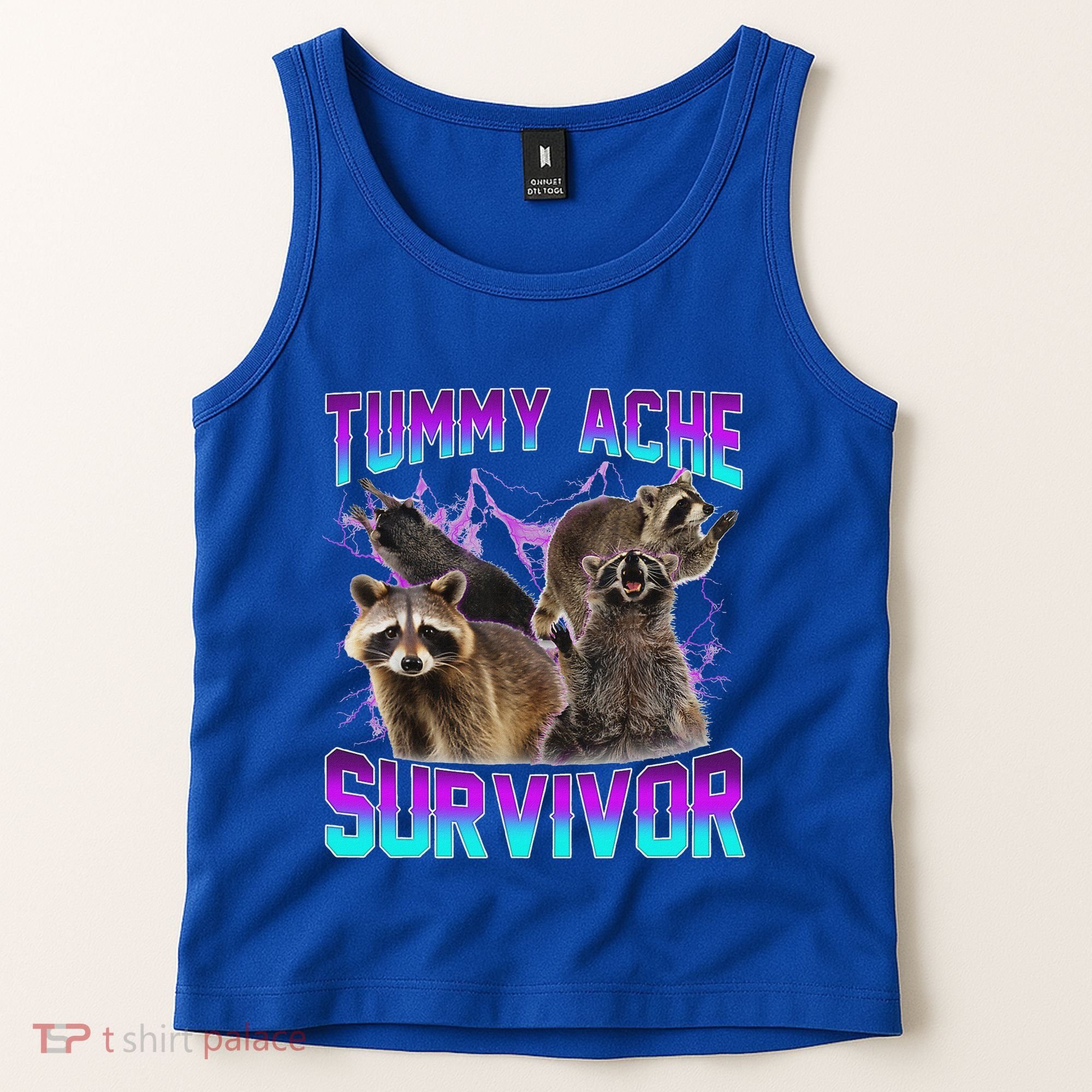 Tummy Ache Survivor Raccoon Tank Top