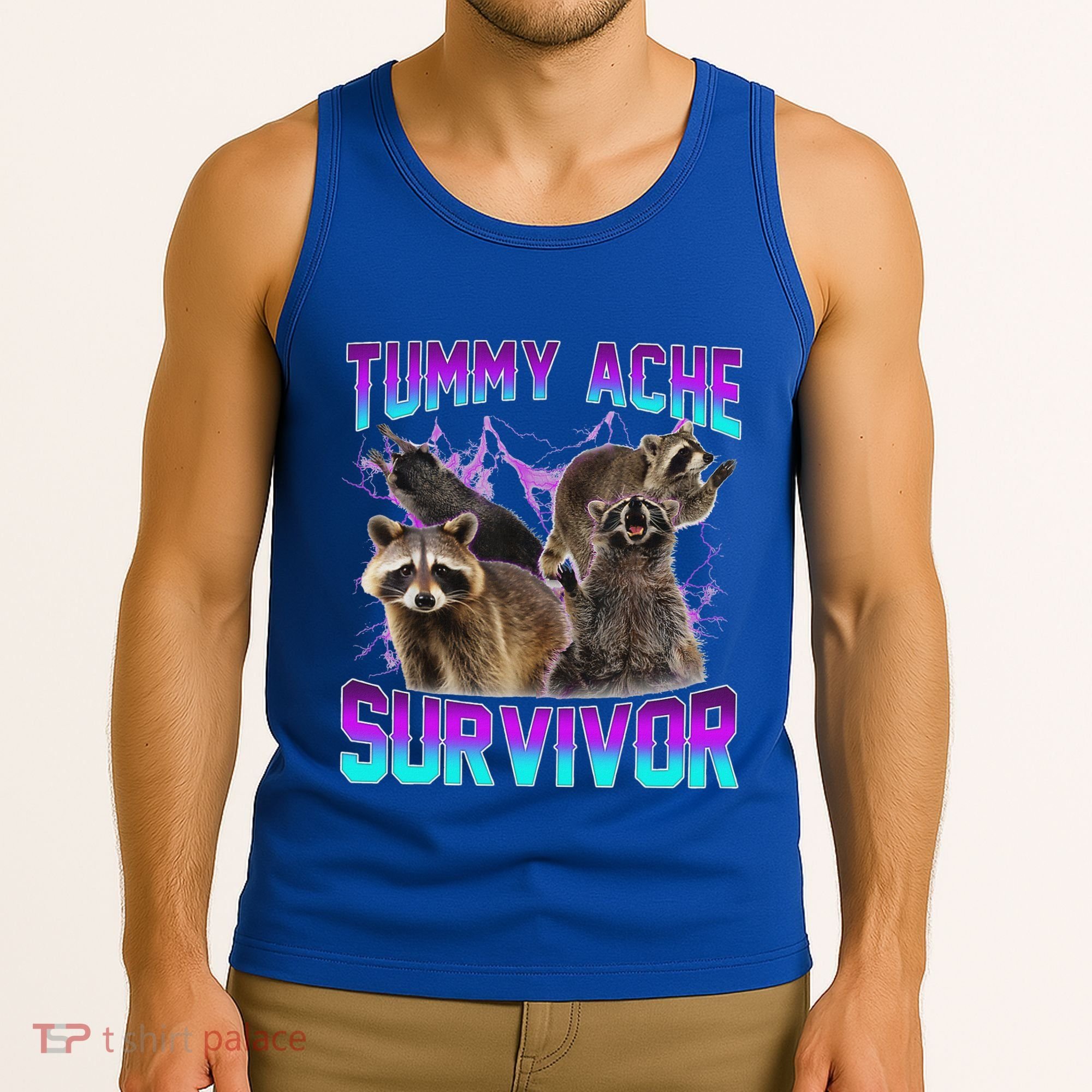 Tummy Ache Survivor Raccoon Tank Top