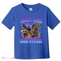 Tummy Ache Survivor Raccoon Toddler T-Shirt thumb 0