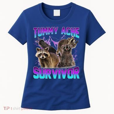 Tummy Ache Survivor Raccoon Women's T-Shirt