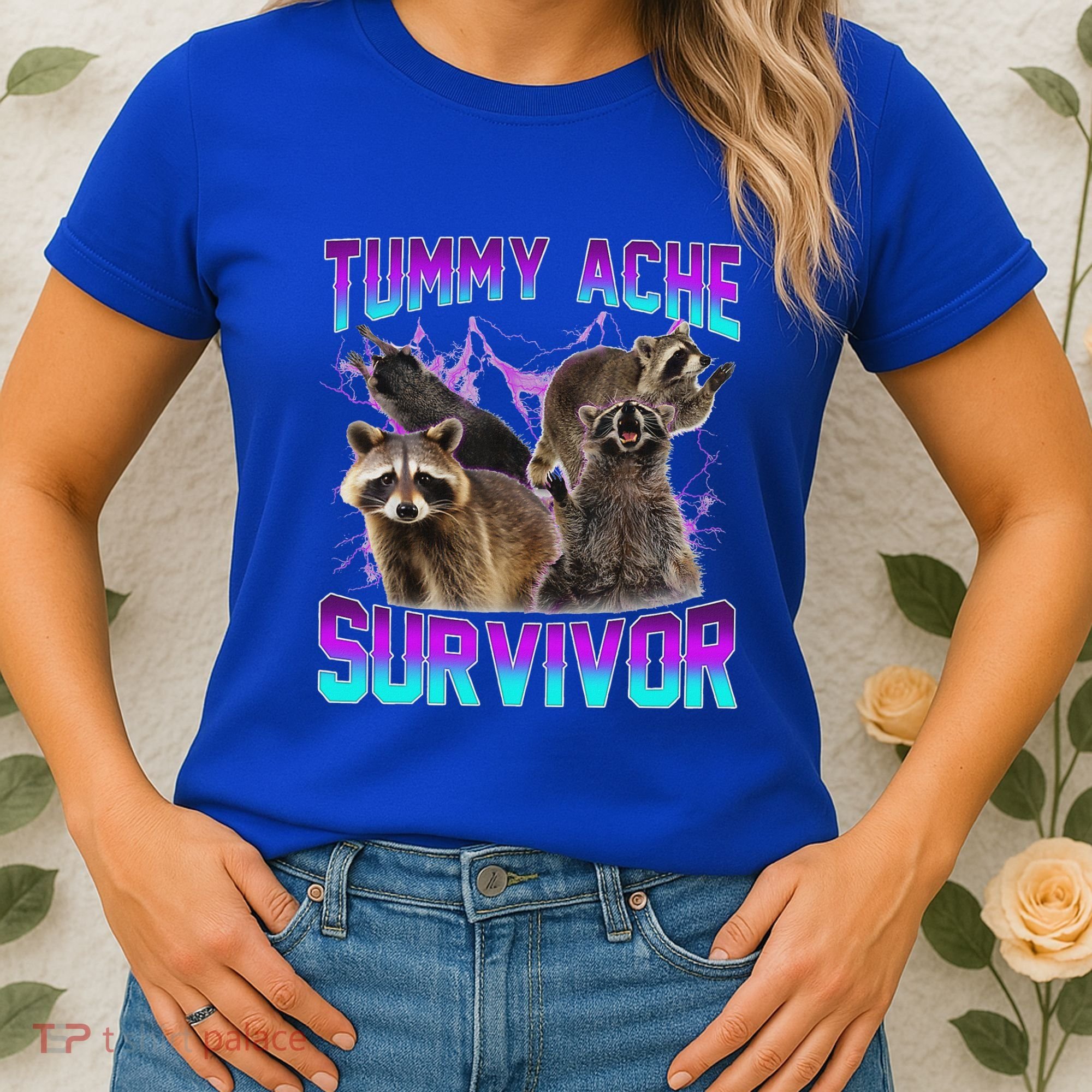 Tummy Ache Survivor Raccoon Women's T-Shirt