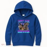 Tummy Ache Survivor Raccoon Kids Hoodie thumb 0