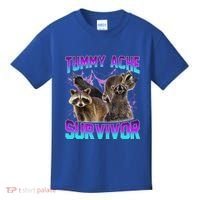 Tummy Ache Survivor Raccoon Kids T-Shirt thumb 0