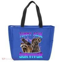 Tummy Ache Survivor Raccoon Tote Bag thumb 0