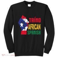 Taino African Spanish Puerto Rico Flag Taino African Sweatshirt thumb 0