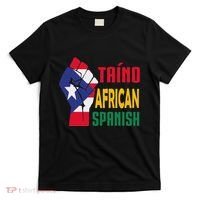 Taino African Spanish Puerto Rico Flag Taino African T-Shirt thumb 0
