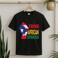 Taino African Spanish Puerto Rico Flag Taino African T-Shirt thumb 2