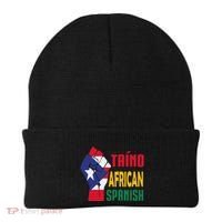 Taino African Spanish Puerto Rico Flag Taino African Beanie thumb 0