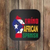 Taino African Spanish Puerto Rico Flag Taino African Coaster thumb 0