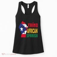 Taino African Spanish Puerto Rico Flag Taino African Women's Tank Top thumb 0