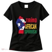 Taino African Spanish Puerto Rico Flag Taino African Women's T-Shirt thumb 0