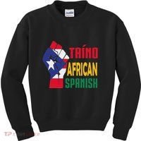 Taino African Spanish Puerto Rico Flag Taino African Kids Sweatshirt thumb 0
