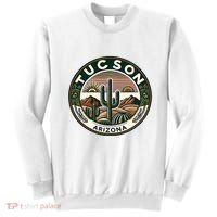 Tucson Arizona Southwestern Saguaro Cacti Desert Landscape Sweatshirt thumb 0