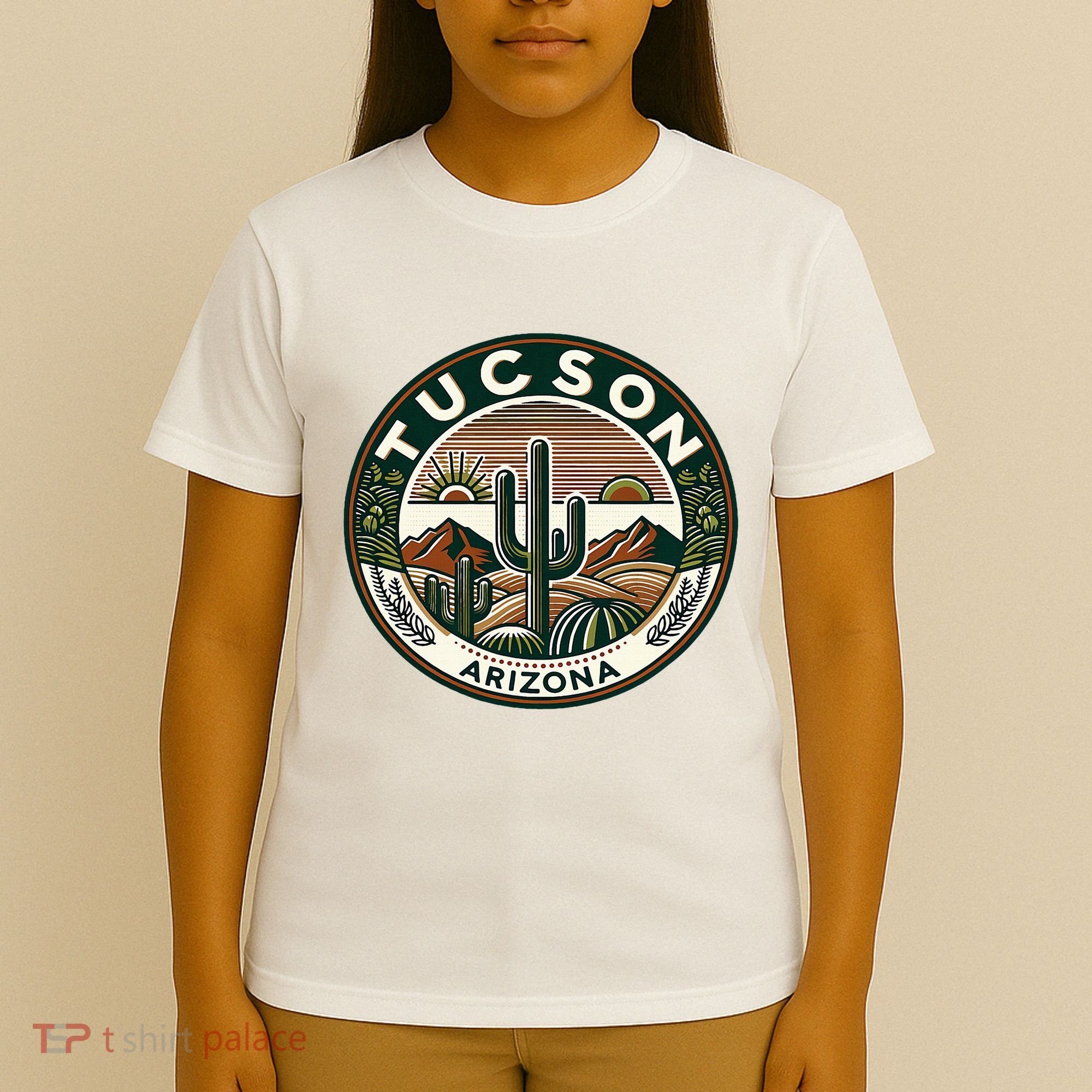Tucson Arizona Southwestern Saguaro Cacti Desert Landscape T-Shirt