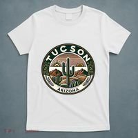 Tucson Arizona Southwestern Saguaro Cacti Desert Landscape T-Shirt thumb 5