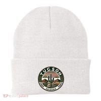 Tucson Arizona Southwestern Saguaro Cacti Desert Landscape Beanie thumb 0