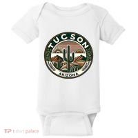 Tucson Arizona Southwestern Saguaro Cacti Desert Landscape Baby Bodysuit thumb 0