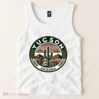 Tucson Arizona Southwestern Saguaro Cacti Desert Landscape Tank Top thumb 2