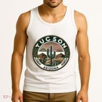 Tucson Arizona Southwestern Saguaro Cacti Desert Landscape Tank Top thumb 3