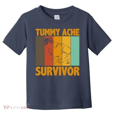 Tummy Ache Survivor Vintage Toddler T-Shirt