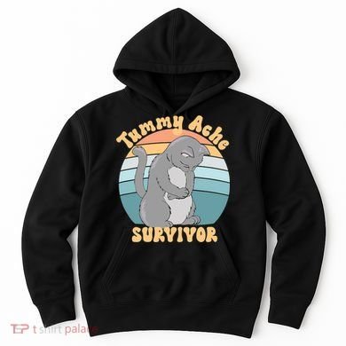 Tummy Ache Survivor Cat Hoodie