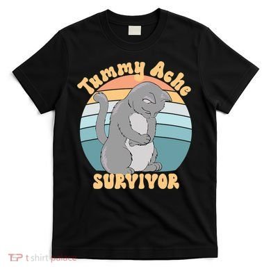 Tummy Ache Survivor Cat T-Shirt