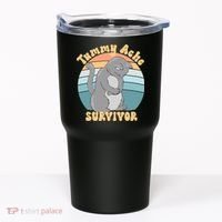 Tummy Ache Survivor Cat Tumbler thumb 0