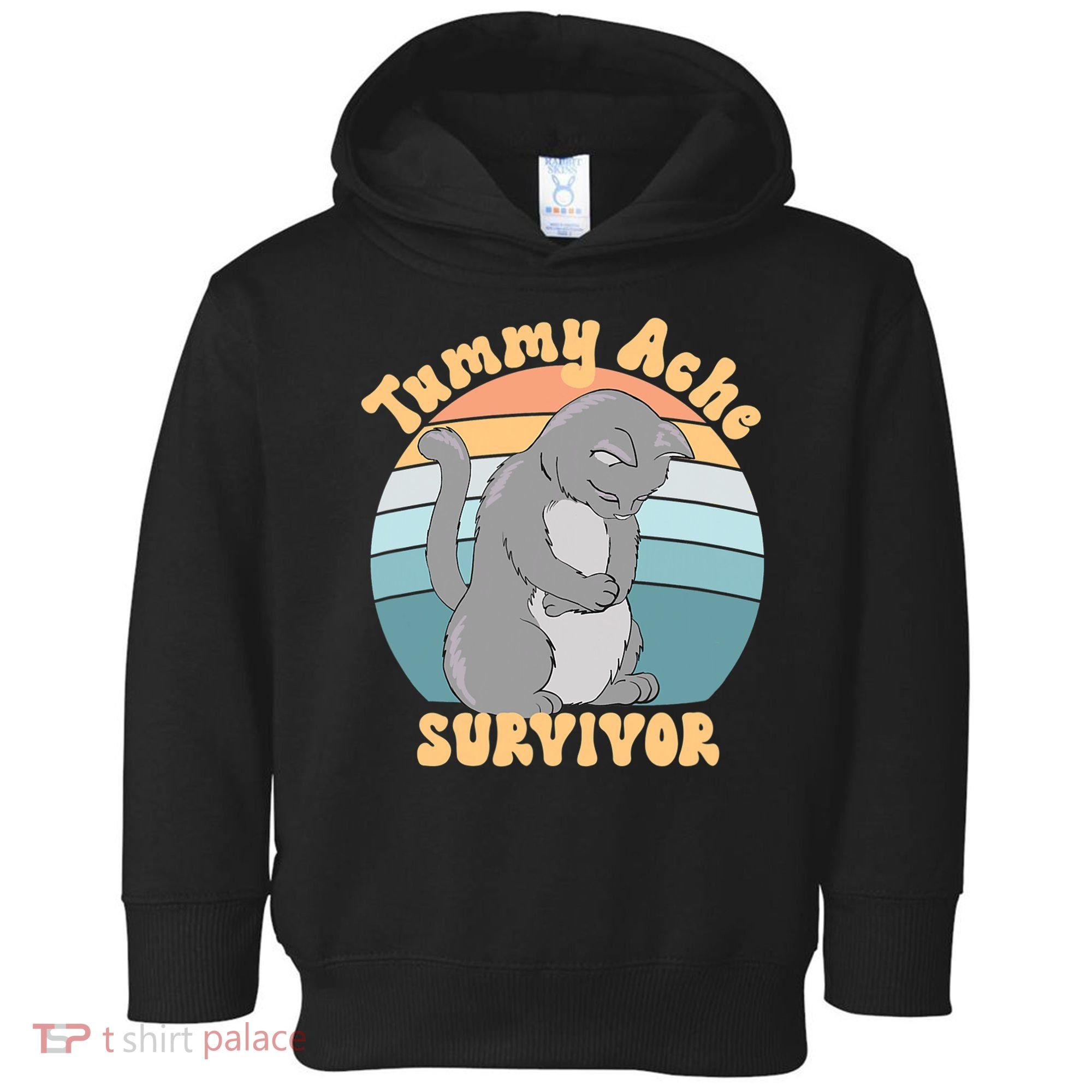 Tummy Ache Survivor Cat Toddler Hoodie
