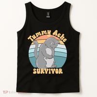 Tummy Ache Survivor Cat Tank Top thumb 2