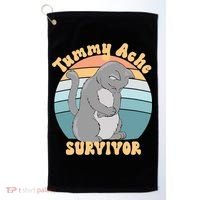 Tummy Ache Survivor Cat Golf Towel thumb 0