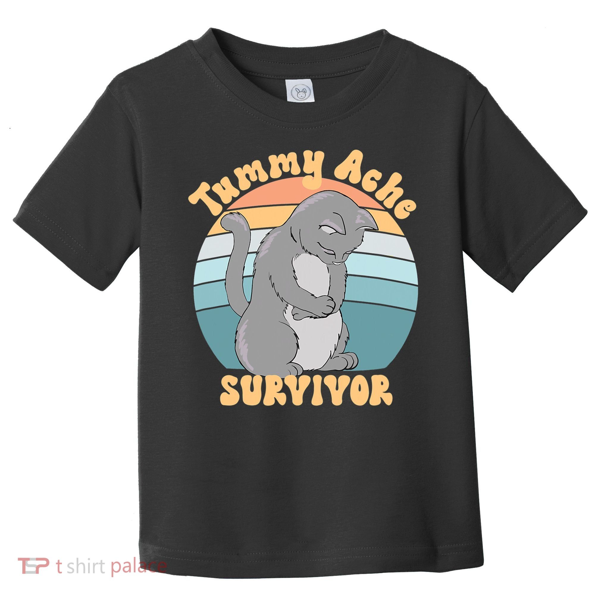 Tummy Ache Survivor Cat Toddler T-Shirt