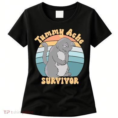 Tummy Ache Survivor Cat Women's T-Shirt
